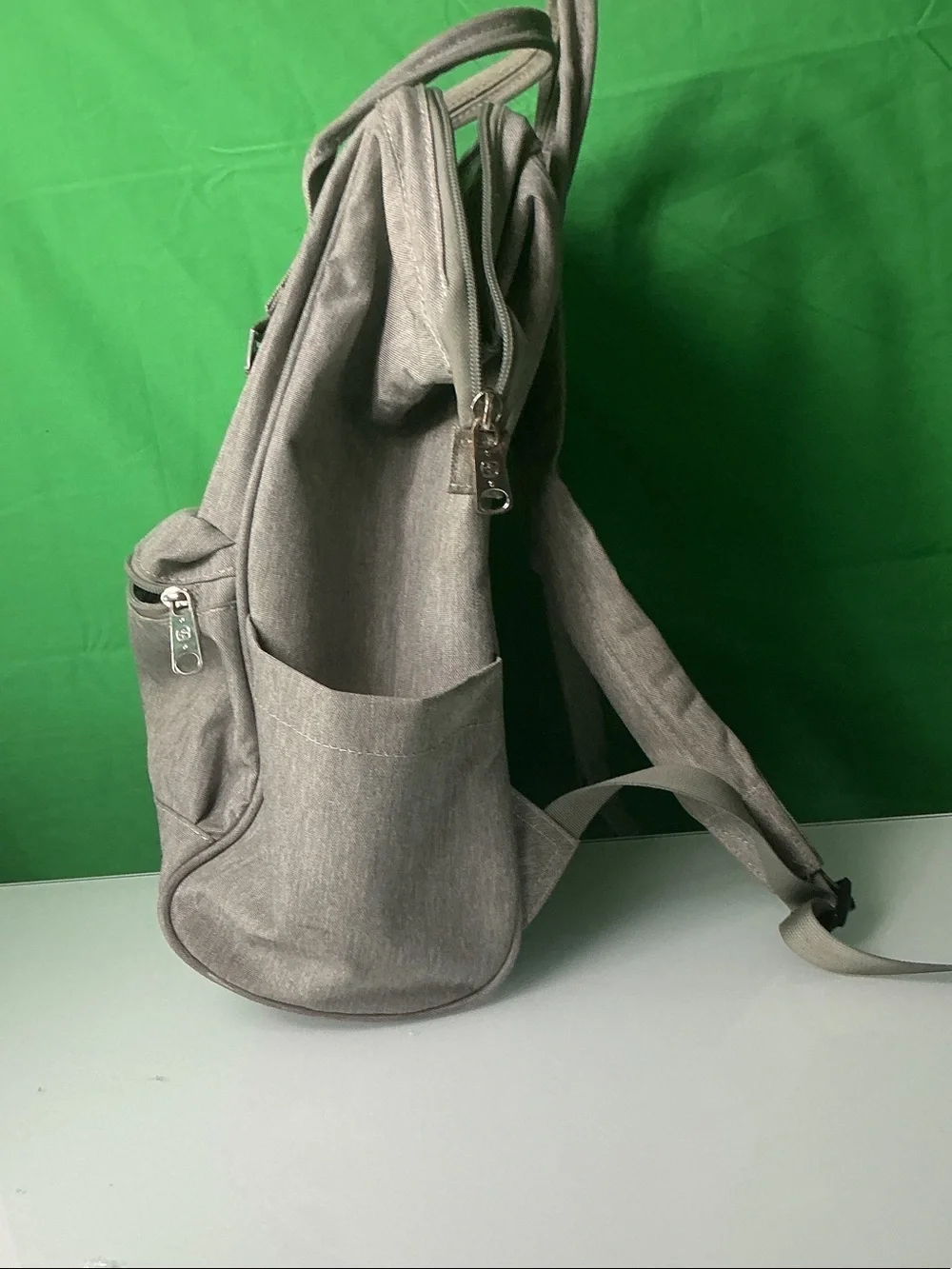 SWISSGEAR Grey Canvas Travel Backpack Doctor Style Top Wide Frame DIAPER BAG